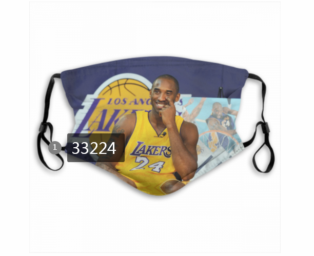 2021 NBA Los Angeles Lakers #24 kobe bryant 33224 Dust mask with filter